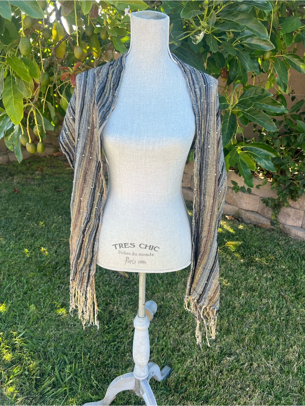 Shawl, Scarf, Cover Up, OS Brown